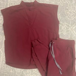 FIG Burgundy Scrubs